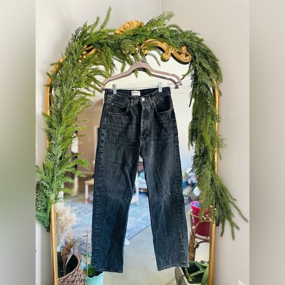 Agolde black 90s straight jeans size 25 - Picture 1 of 1